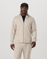 Vuori Men's Coronado Full Zip Hoodie 2.0 Limestone Heather