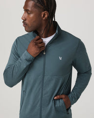 Vuori Sunday Element Track Jacket Men's Blue Sea Heather Jacket