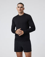 Vuori Ponto Performance Crew Men's Black Pullover