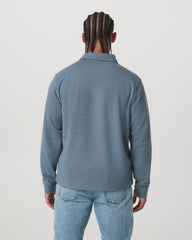 Vuori Long Sleeve Waffle Polo Men's Abyss Polo Shirt