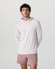 Vuori Strato Tech Hoodie Men's Frost Grey Workout Hoodie