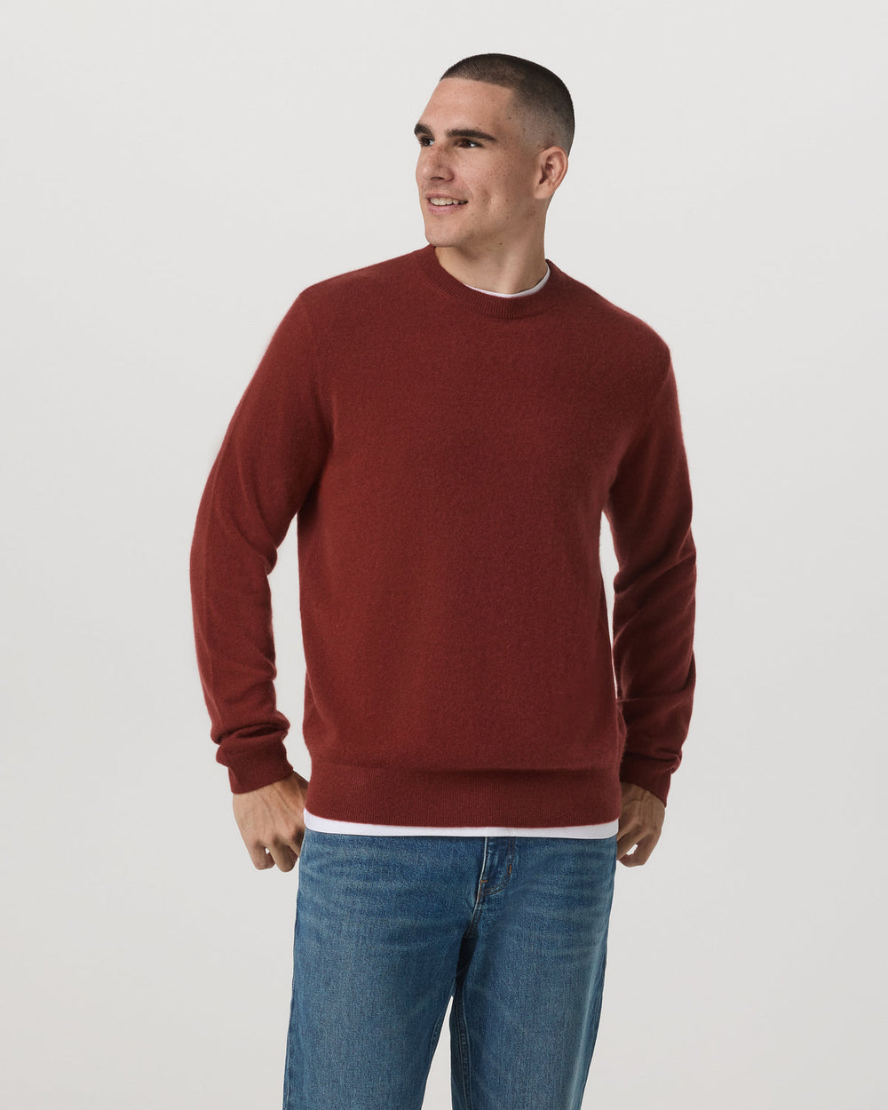 Vuori Berik Cashmere Sweater Men's Spiced Apple Sweater