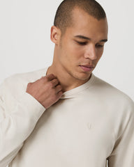 Vuori Coronado Crew - Relaxed Fit Men's Ivory Heather Crew