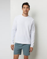 Vuori Jamestown Crew Men's White Waffle Crewneck