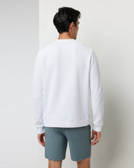 Vuori Jamestown Crew Men's White Waffle Crewneck