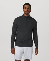 Vuori Ease Performance Half Zip 2.0 Charcoal Heather