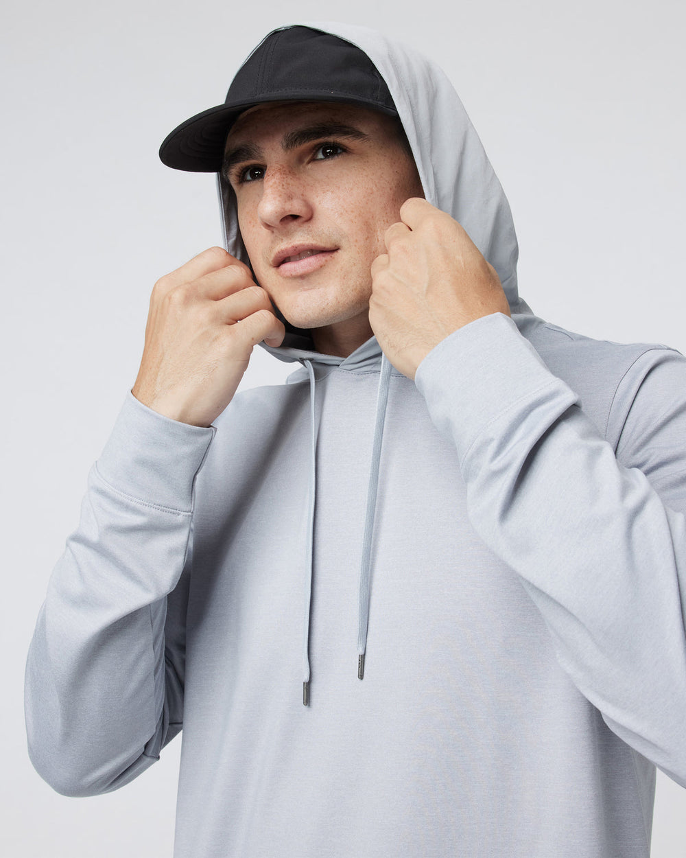 Vuori Sunday Element Hoodie Men's Platinum White Hoodie