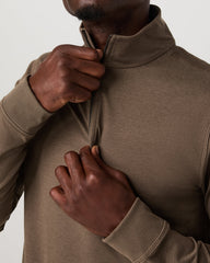 Vuori Coronado 1/2 Zip Men's Espresso Heather Pullover