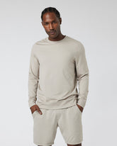 Vuori Ponto Performance Crew Dark Salt Heather Pullover