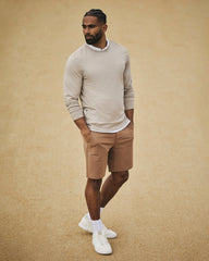 Vuori Ponto Performance Crew Dark Salt Heather Pullover