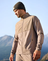 Vuori Sunday Element Track Jacket Mocha Heather