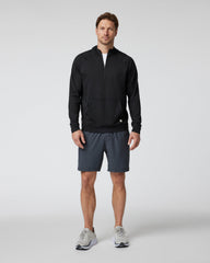 Vuori Ponto Performance Half Zip Hoodie Men's Black Half Zip