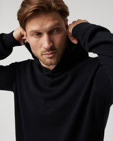 Vuori Fluent Sweater Hoodie Black Cotton Cashmere Hoodie