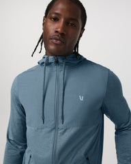 Vuori Sunday Element Jacket Men's Smoke Blue Heather Jacket