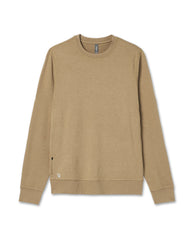 Vuori Ponto Performance Crew Sungold Heather Pullover