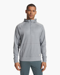 Vuori Ponto Performance Half Zip Hoodie Steel Heather