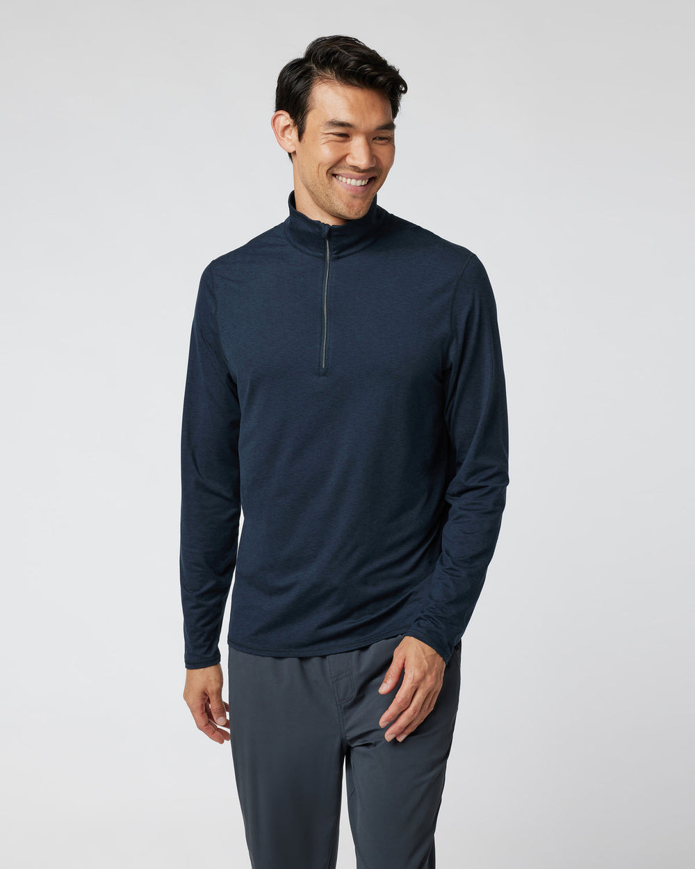 Vuori Ease Performance Half Zip 2.0 Ink Heather
