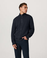 Vuori Denver Full Zip Sweater Men's Navy Zip Sweater