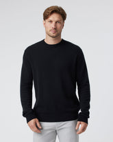 Vuori Berik Cashmere Sweater Men's Black Crewneck Sweater
