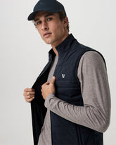 Vuori Sunday Insulated Hybrid Vest Ink Heather Training Vest