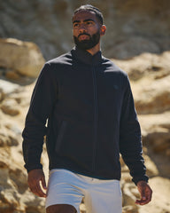 Vuori Aspen Full Zip Jacket Black Fleece Jacket