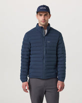 Vuori Men's Steadfast Insulated Full Zip Jacket Blue Coast