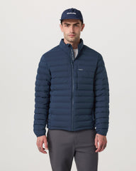 Vuori Men's Steadfast Insulated Full Zip Jacket Blue Coast