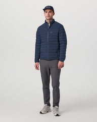 Vuori Men's Steadfast Insulated Full Zip Jacket Blue Coast