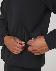 Vuori Stormbreak Jacket Black Lightweight Waterproof Jacket