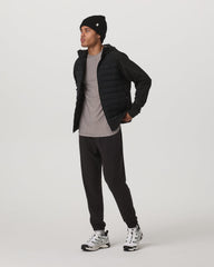 Vuori Steadfast Insulated Hybrid Men's Black Down Jacket