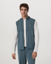 Vuori Sunday Element Vest Blue Sea Heather Full-Zip Vest
