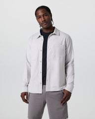 Vuori Coronado Shirt Jacket Salt Heather