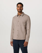 Vuori Coronado Shirt Jacket Men's Pumice Heather Shirt Jacket