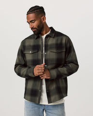 Vuori Range Shirt Jacket 2.0 Men's Oregano Plaid Jacket
