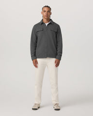 Vuori Waffle Shirt Jacket Men's Versatile Dark Pewter Jacket