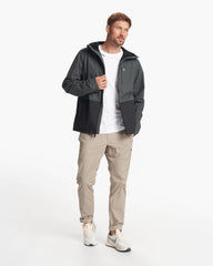 Vuori Oahu Rain Jacket Men's Shale Lightweight Jacket