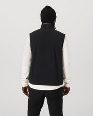 Vuori Aspen Vest Men's Black Zip-Up Fleece Vest