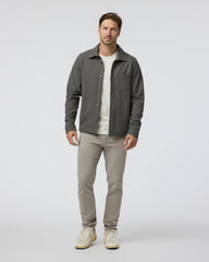 Vuori Beldon Shirt Jacket Knit Twill Oregano