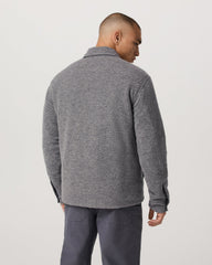 Vuori Plymouth Wool Shirt Jacket Men's Heather Grey Jacket