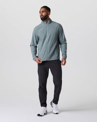 Vuori Venture Track Jacket Dusty Blue Linen Texture
