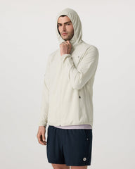 Vuori Outdoor Trainer Shell Men's Winter Grey Hooded Jacket