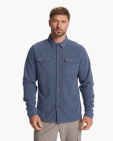 Vuori Aspen Shirt Jacket Azure Heather