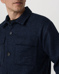 Vuori Ridge Natural Shirt Jacket Men's Navy Button-Up Jacket