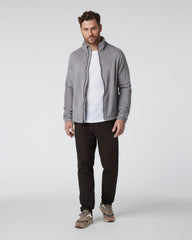 Vuori Fairfield Full Zip Jacket Shiitake Fleece Jacket