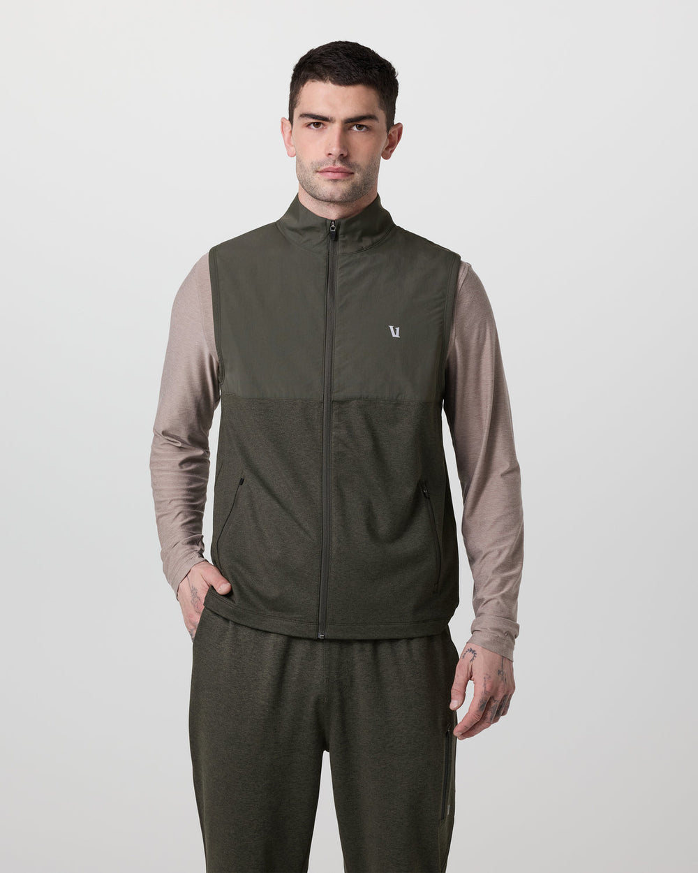 Vuori Sunday Element Vest Men's Kale Heather Vest