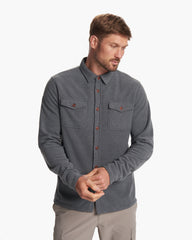 Vuori Aspen Shirt Jacket Men's Heather Grey Shirt Jacket