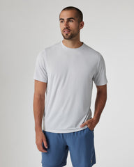 Vuori Current Tech Tee Men's Frost Grey Lightweight Shirt