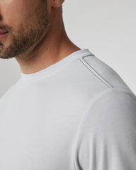 Vuori Current Tech Tee Men's Frost Grey Lightweight Shirt