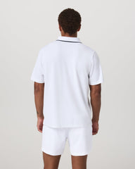 Vuori Short Sleeve Gamepoint Polo 2.0 Men's White Polo Shirt