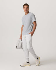 Vuori Current Tech Tee Men's Performance Shirt in Light Mist